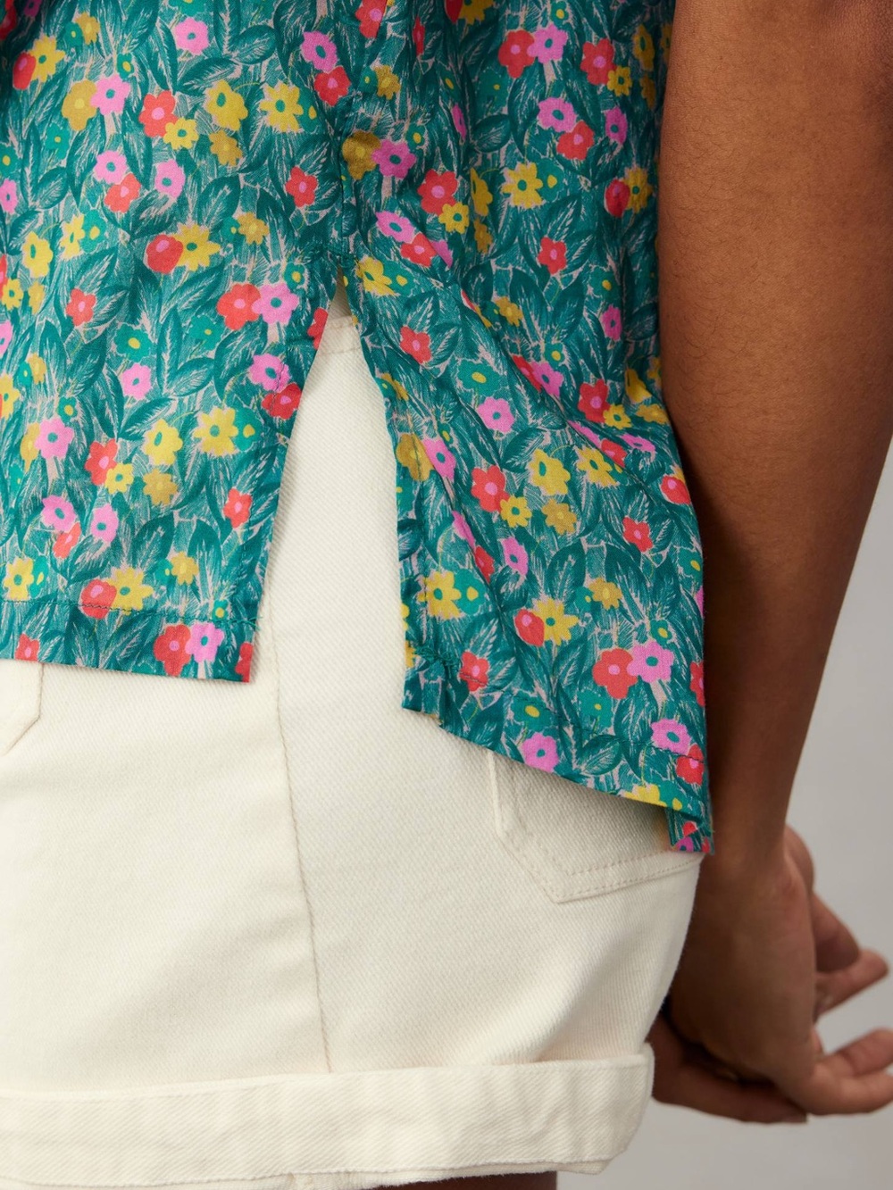 NWT Trovata Birds of Paradis Aline Blouse Floral Cotton Medium - Picture 3 of 5
